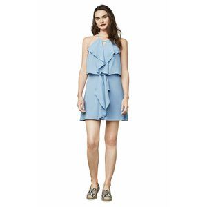 BCBG MAXAZRIA Caylan Ruffled Halter Dress XXS